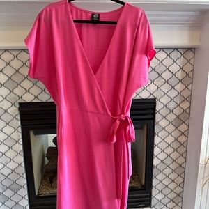 Like New Pink Wrap Dress